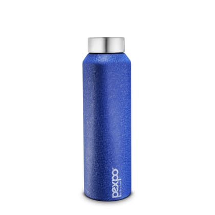 PEXPO Stainless Steel Fridge Water Bottle, 1000 ml, Blue, Vertigo | Eco-Friendly Water Bottle Suitable For Adults & Kids