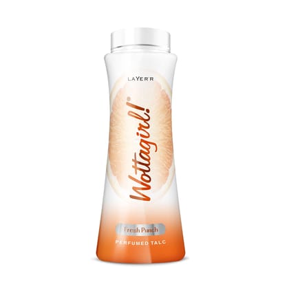 Layer'r Wottagirl Fresh Punch Perfumed Talc for women | 150g (Pack of 1) Layer'r Wottagirl Fresh Punch Perfumed Talc for women | 150g (Pack of 1)