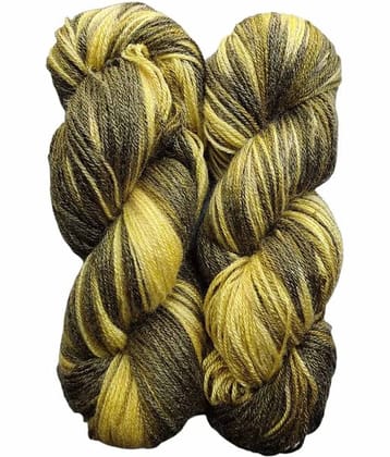 Oswal Knitting Yarn Wool, Multi Mustard 500 gm Woolen Crochet Yarn Thread. Best Used with Knitting Needles, Crochet Needles. Wool Yarn for Knitting. Best Woolen Thread.