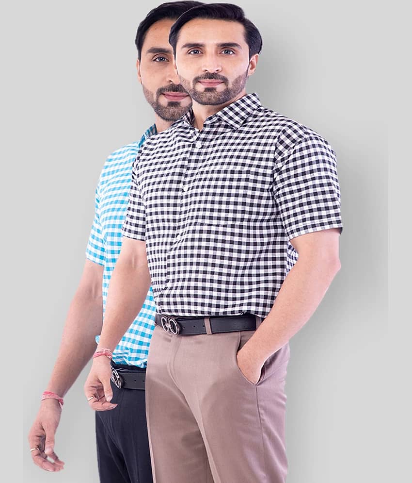 DESHBANDHU DBK - Multicolor Cotton Regular Fit Men's Casual Shirt ( Pack of 2 )