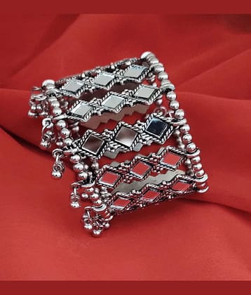 Pujvi Fashions Oxidised Antique Mirror Bracelet For Womens and Girls