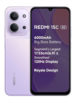 Redmi 15C 5G 6 GB + 128 GB Dusk Purple Redmi 15C 5G 6 GB + 128 GB Dusk Purple
