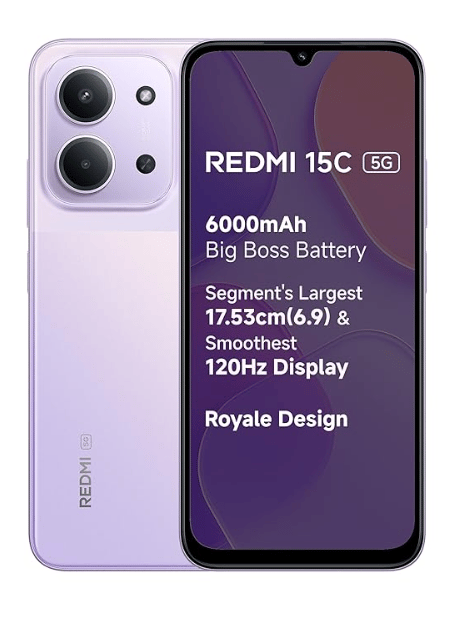 Redmi 15C 5G 6 GB + 128 GB Dusk Purple 