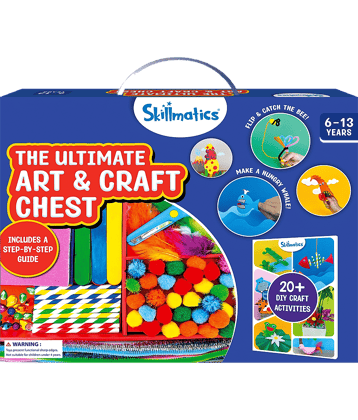 Skillmatics Ultimate Art & Craft Activity Kit, 2000+ Pieces, Art & Craft Supplies, DIY Creative Activity, Step-by-Step Guide, Gifts for Girls & Boys Ages 6 to 13