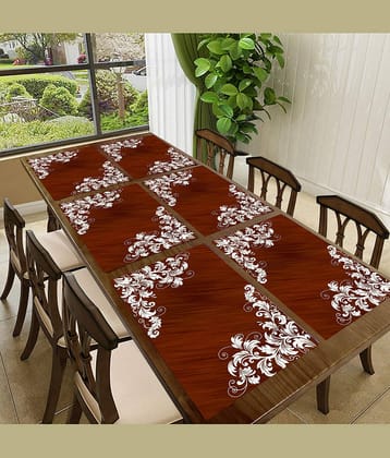 CreadCraft PVC Solid Rectangle Table Mats ( 40 cm x 30 cm ) Pack of 1 - Multi