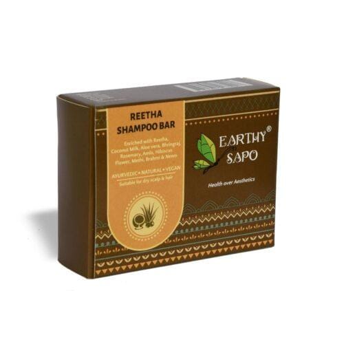 Earthy Sapo Reetha Shampoo Bar, 100 gm