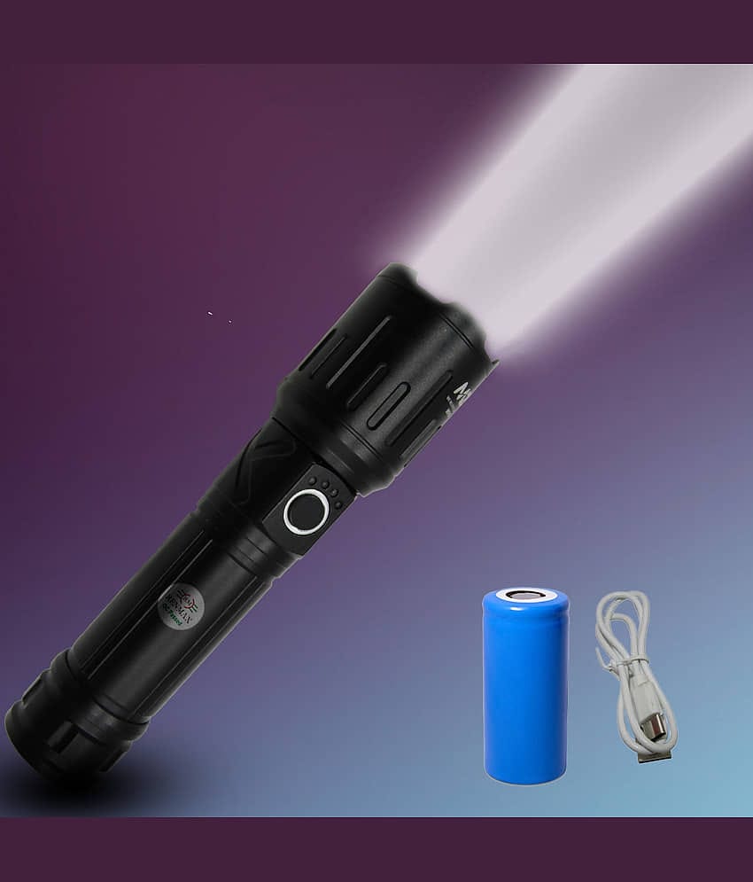 RENMAX - Above 50W Rechargeable Flashlight Torch ( Pack of 1 )
