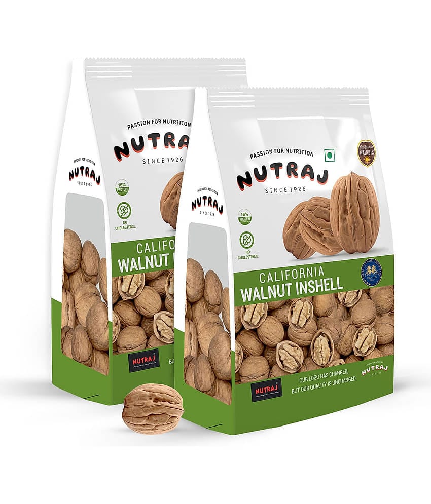 Nutraj California Inshell Walnuts 2 kg (2 x 1 kg)