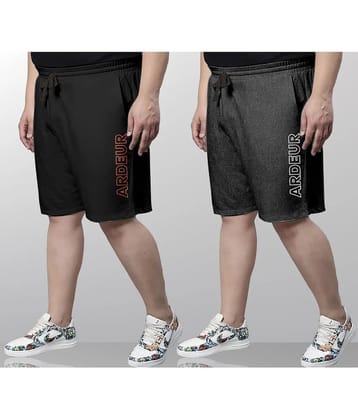 Ardeur Multi Cotton Blend Mens Shorts ( Pack of 2 ) - None