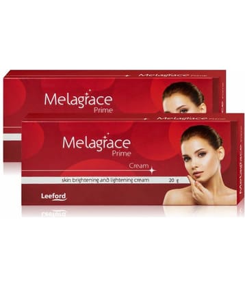 Leeford Melagrace Prime Skin Brightening Fairness Face Cream for Women & Men - Pack of 2 (40 g)