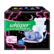 WHISPER BINDAZ NIGHT KOALA XXL+10P