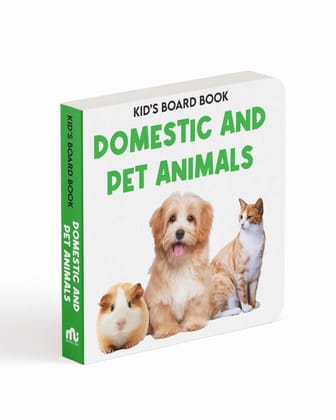 Kids Board Book Domestic and Pets Animals Kids Board Book Domestic and Pets Animals