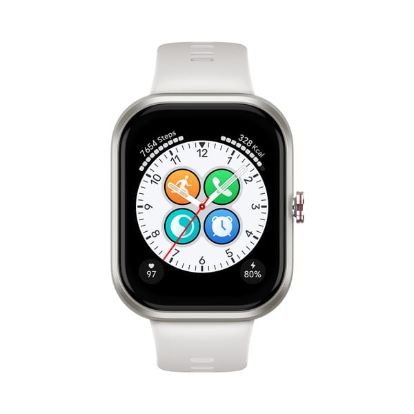 HONOR CHOICE Watch (White) 1.95' AMOLED Display, Bluetooth Calling, 120 Workout Modes