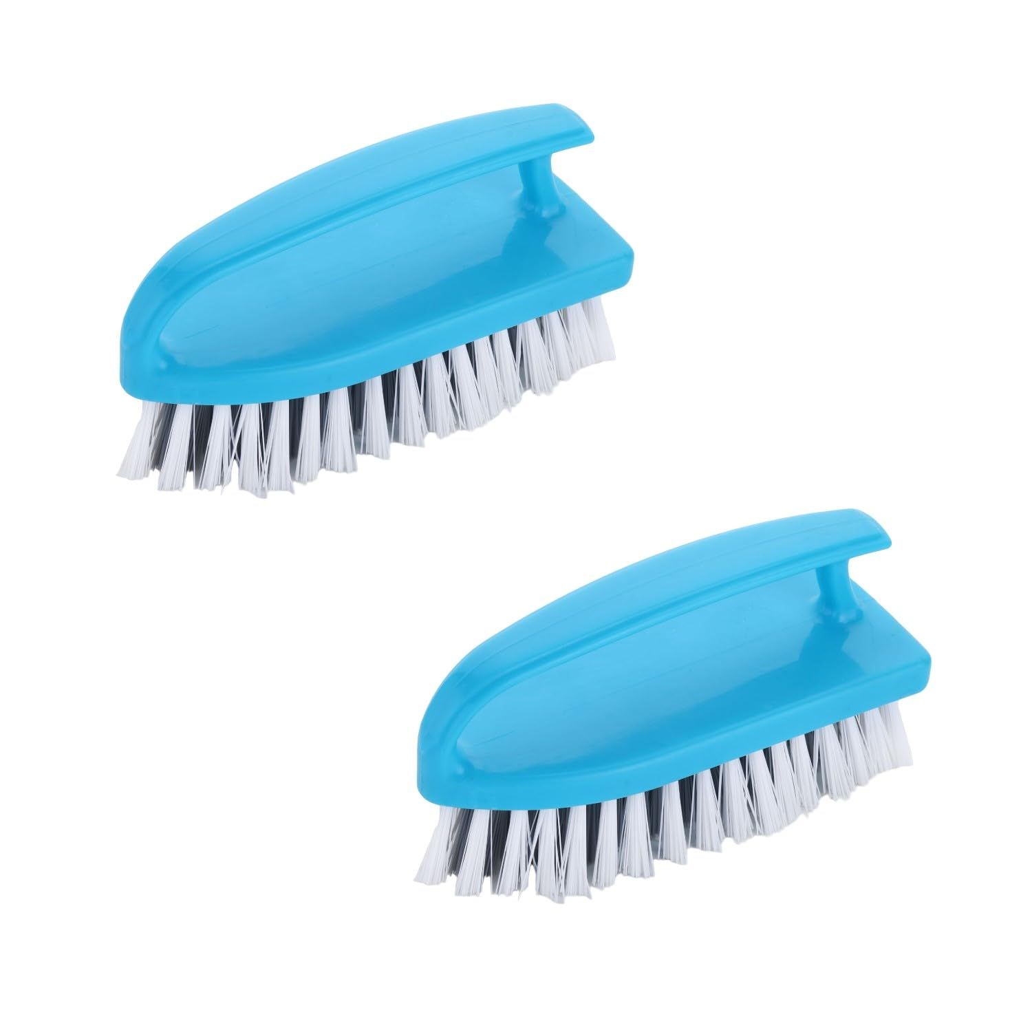 Sparkmate By Crystal Iron Shape Cloth Cleaning Brush with Easy Grip Handle Pack of 2