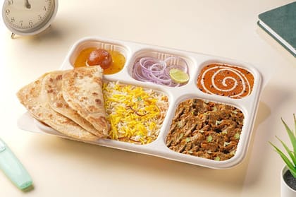 Mushroom Masala Jumbo Lunchbox