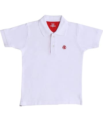FEVERFEW Pack of 1 Boys Cotton Blend T-Shirt ( White )