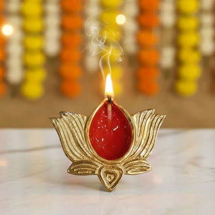 Aluminium 1 Wick Deepak No. 1 - Puja Items, Length : 3.2 Inch  (ASMAS517 A)