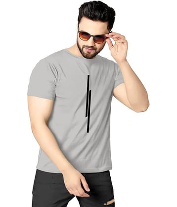 happy khajana Pack of 1 Polyester Regular Fit Men's T-Shirt ( Grey )