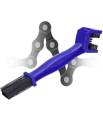 Aksmit Combo ( Pack Of 1 ) Multi-Purpose Bike Chain Cleaner Brush with Soft & Long Bristles Ideal for Quick Cleaning of Cycles, Motorcycles