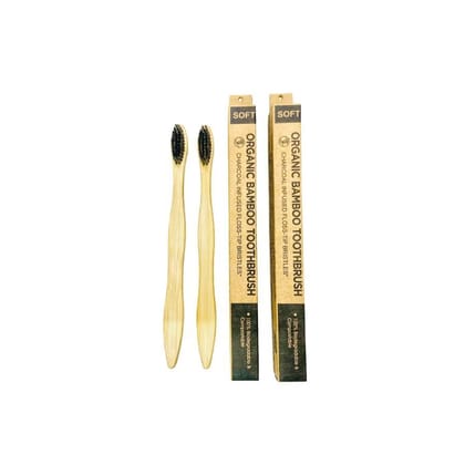Mrugraj Bamboo Toothbrush (set Of2) Mrugraj Bamboo Toothbrush (set Of2)
