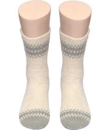 KC Store - Multicolor Woollen Women's Mid Length Socks ( Pack of 1 )