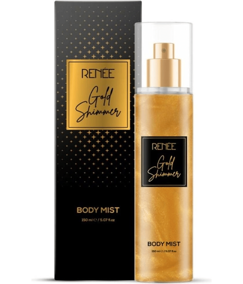 RENEE Gold Shimmer Body Mist, Long Lasting Floral Fruity Scent, 150ml