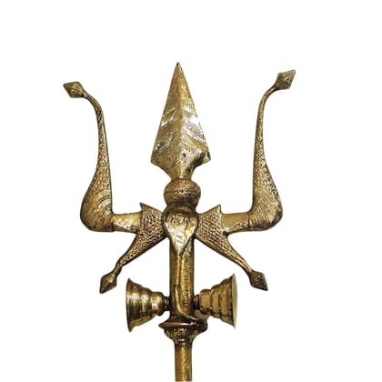 Brass Trishul, Height : 79 Inch (ZMAS138 Y)