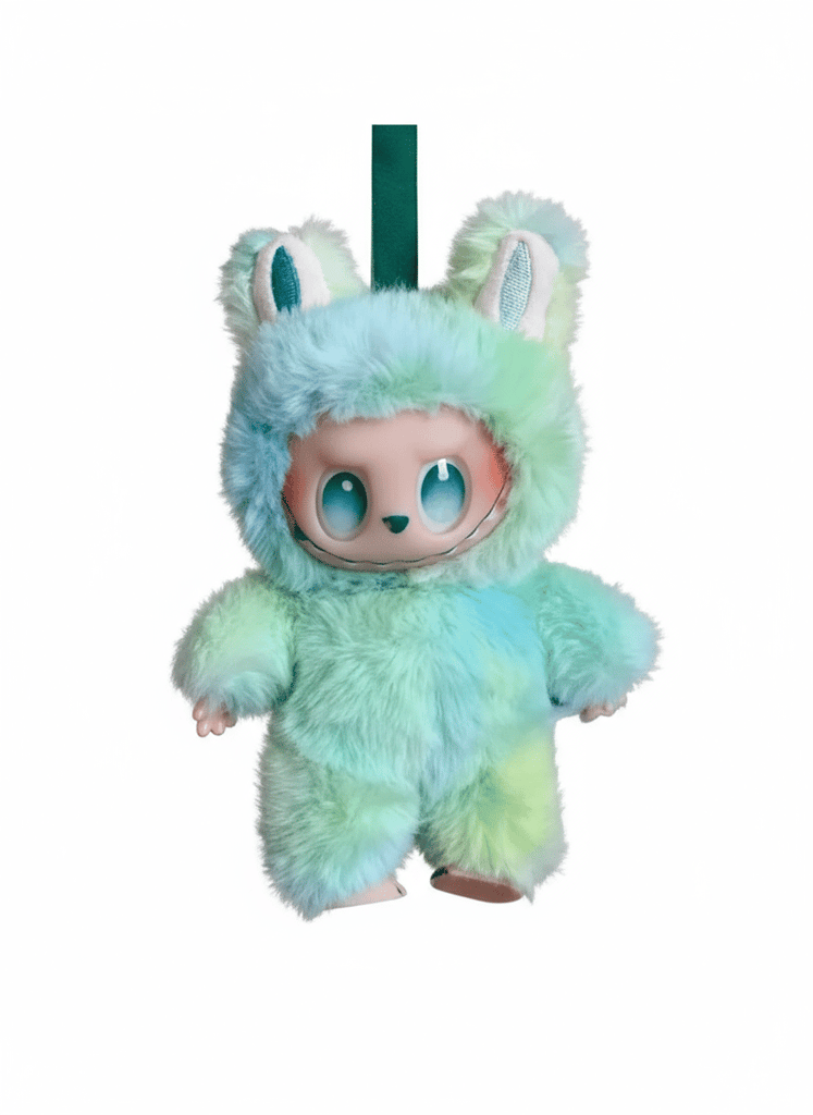 Labubu Doll Collection, Cute Character Plushie with Bunny Ears, Soft Furry Design- Multicolor Design