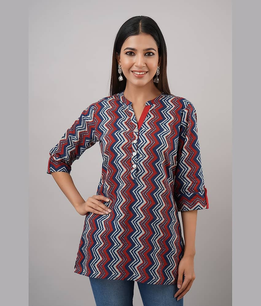 SVARCHI - Multicolor Cotton Blend Women's Tunic ( Pack of 1 )