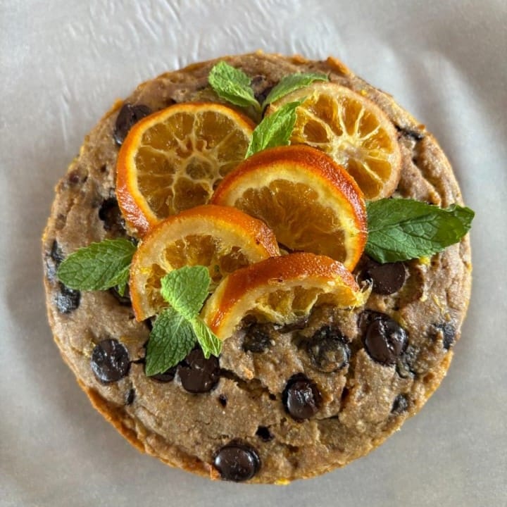 Kadhali Intense Orange & Dark Chocolate Cake (500g) | Olive Oil & Dates | Citrusy Dessert