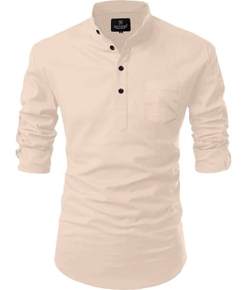 Nofilter Light Grey Cotton Men's Regular Kurta ( Pack of 1 )