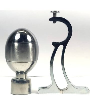 RR Collection Set of 6 Stainless Steel Single Rod Bracket