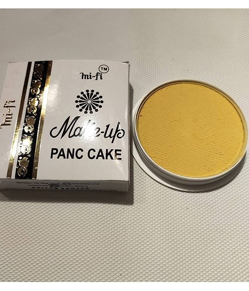 mifi Pan-Cake - Yellow Colour Make up Powder For Classical Dance - Pack Of 1