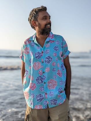 Men's Cotton Shirt | Rose Blush-Small