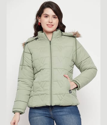 VERO AMORE - Polyester Green Hooded Jackets Pack of 1