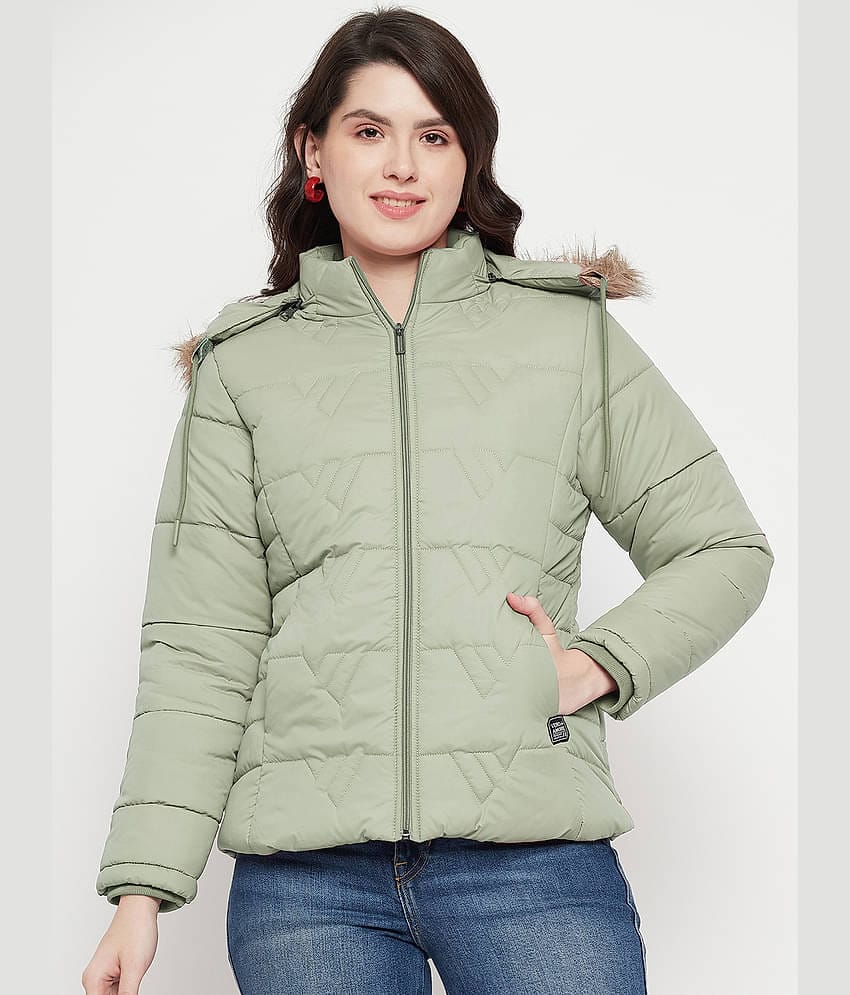 VERO AMORE - Polyester Green Hooded Jackets Pack of 1