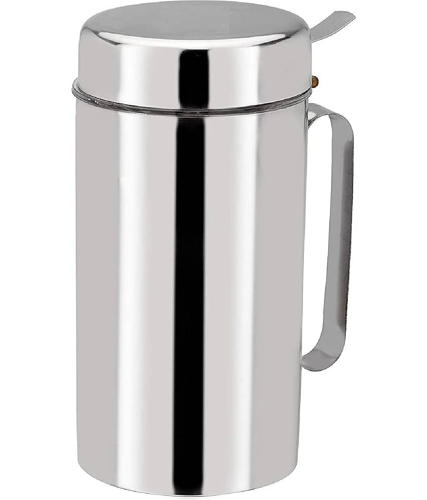 Dynore Steel Transparent Oil Container ( Set of 1 )