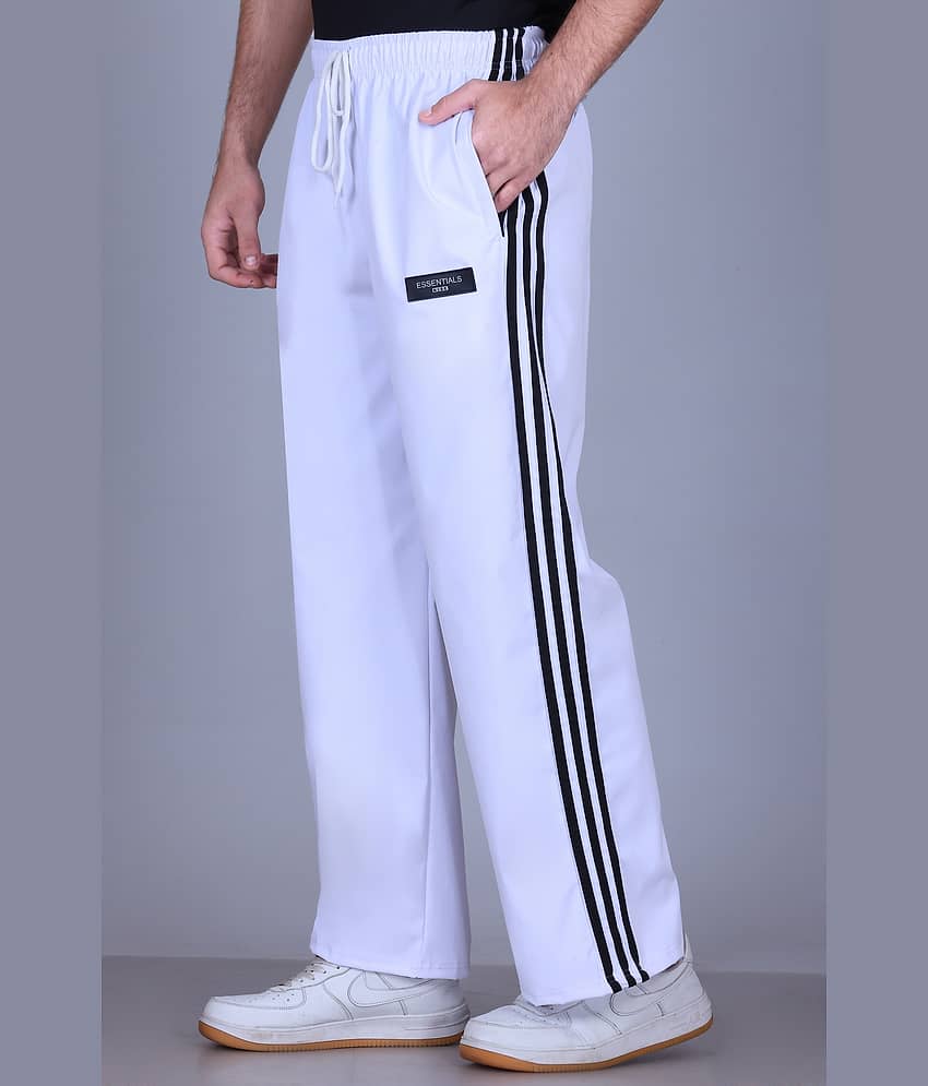 HVBK White Polyester Men's Trackpants ( Pack of 1 )