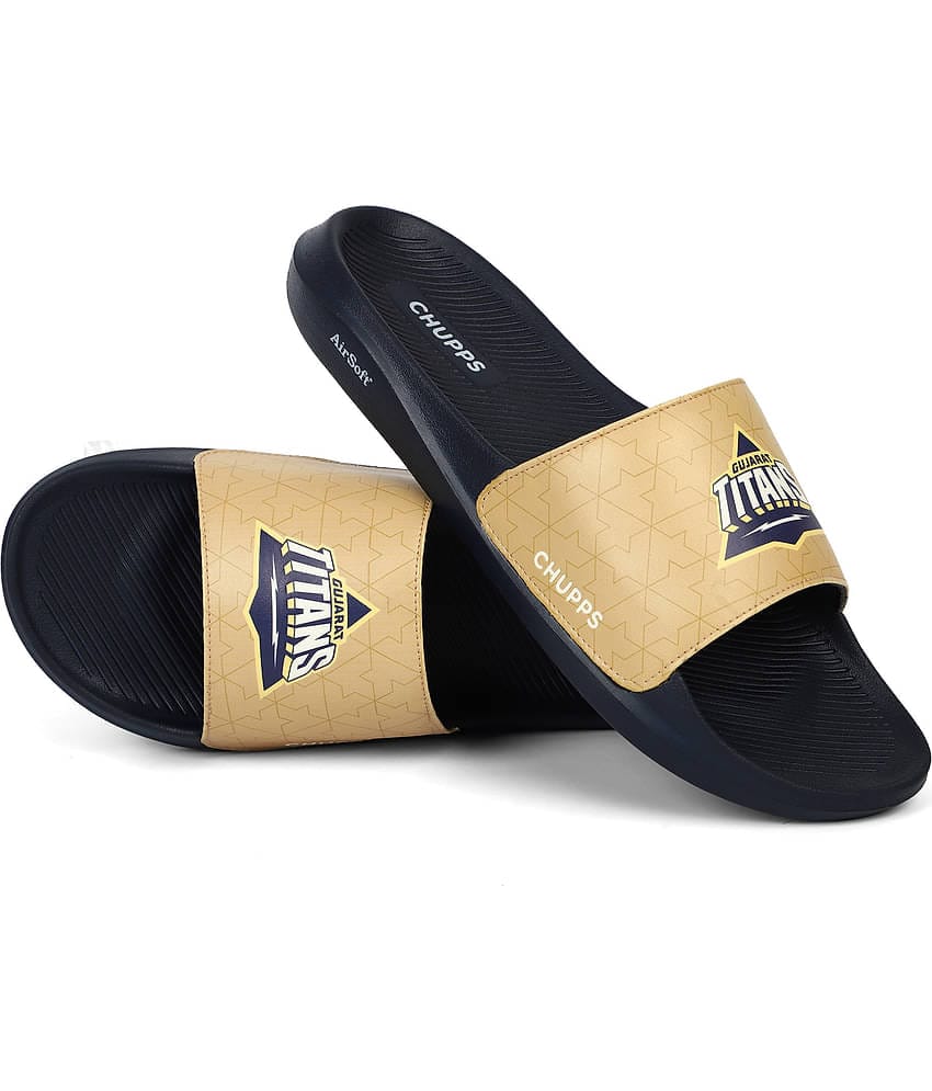 CHUPPS Beige Men's Slide Flip Flop