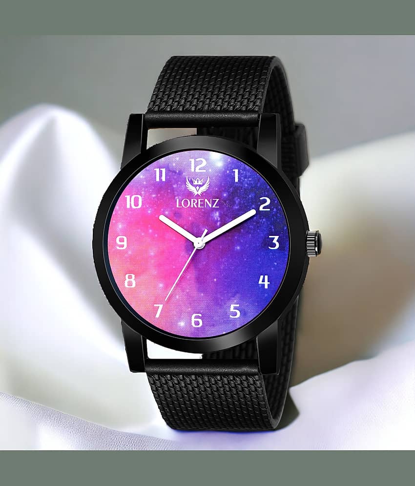 Lorenz Black Silicon Analog Men's Watch