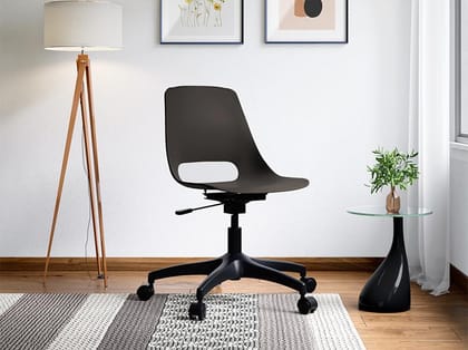 Shine 360 Adjustble Height Revolving Chair (Dark Grey, Sizemark 6)