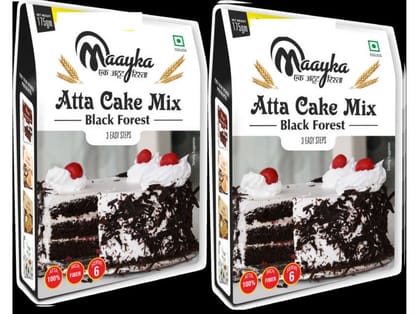 Maayka Atta Black Forest Cake Mix | Pack Of 2