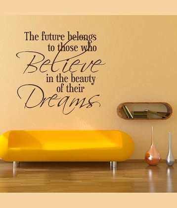 Asmi Collection Motivational Quotes Wall Sticker ( 60 x 60 cms )