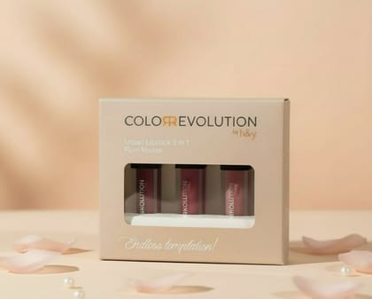 Color Revolution 3 in 1 Mini Liquid Lipstick - Nudes - Endless Temptation Color Revolution 3 in 1 Mini Liquid Lipstick - Nudes - Endless Temptation
