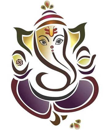 Print Mantras Ganesha Religious & Inspirational Sticker ( 90 x 60 cms )