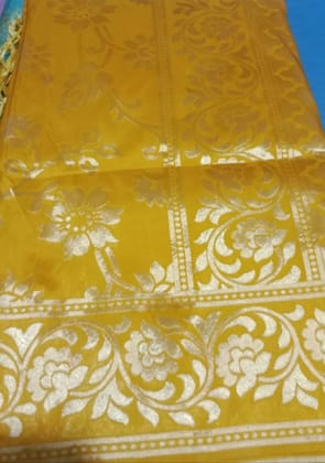 Elegant Gold Silk Saree