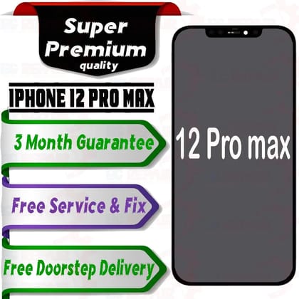 Apple iPhone 12 Pro Max  (display glass combo folder) Mobile Display LCD Screen With Touch