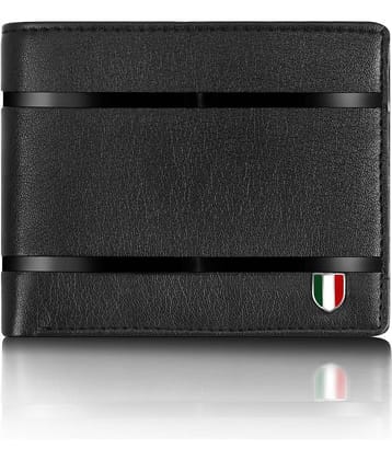 GIOVANNY - Black Leather Men's Regular Wallet ( Pack of 1 )