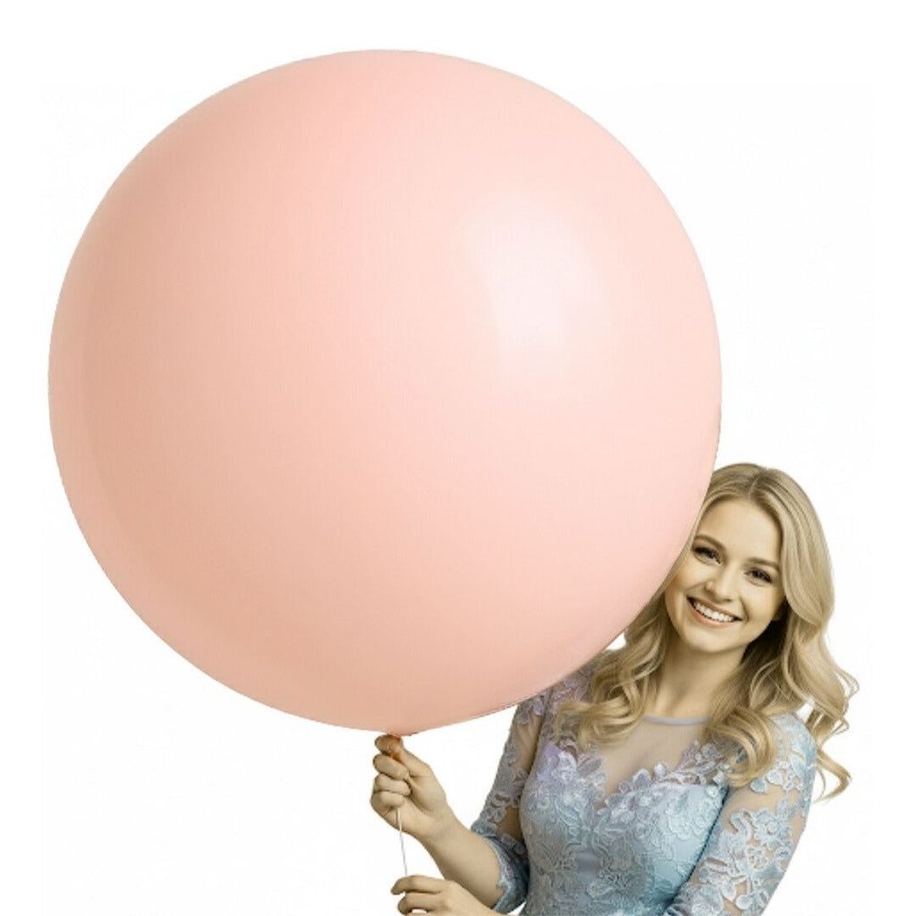 Macaron Peach bladder Latex/ Rubber Balloon - Helium Quality - 36 inches - 1PC - Party and Festive Needs | Buy online on ZillyBuy