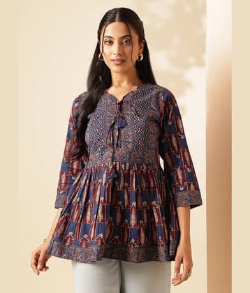 Vbuyz Maroon Cotton Women's Tunic ( Pack of 1 )